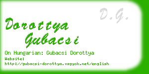 dorottya gubacsi business card